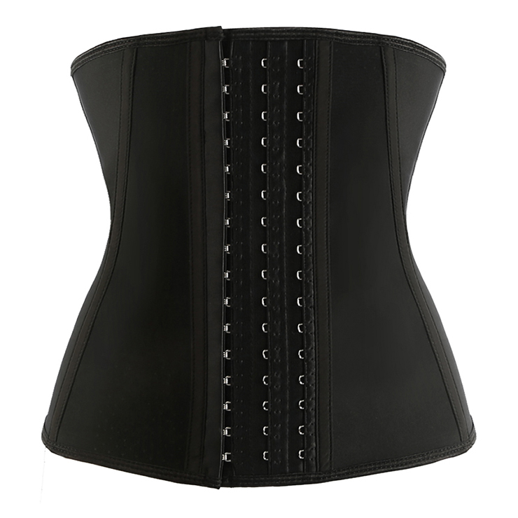 Sexy Schwarzes Sport Latex Underbust Korsett